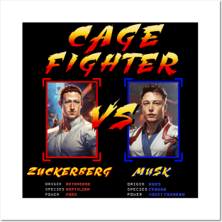 Musk Vs Zuckerberg Posters and Art